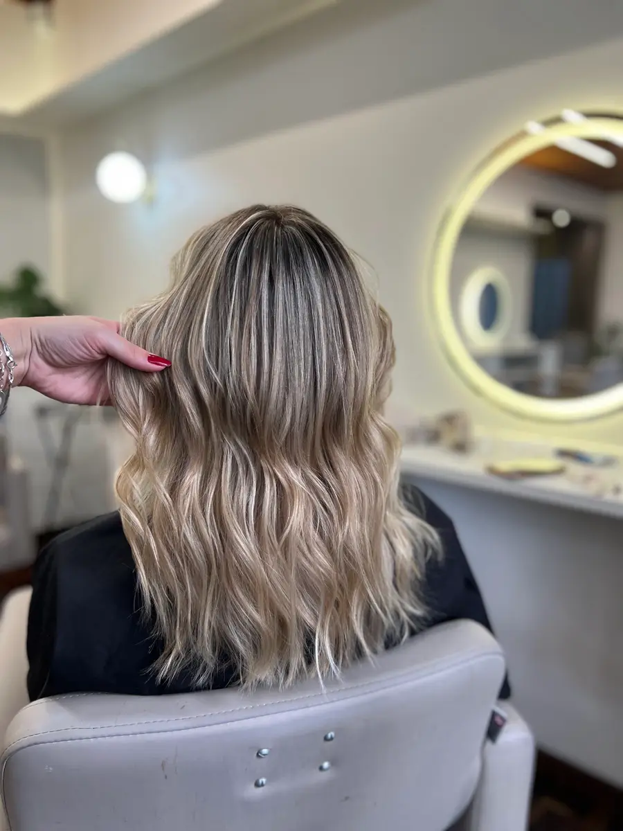 Mechas vistas por trás
